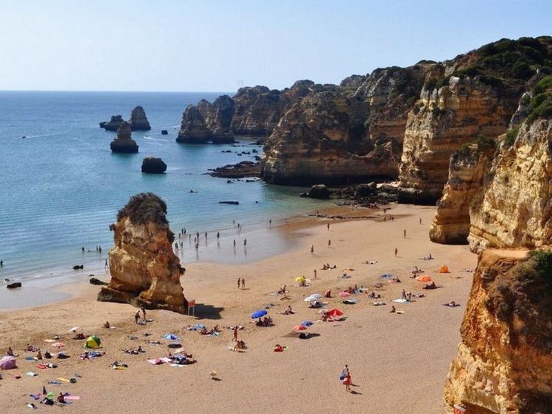 7 Most beautiful beaches of the Algarve Region in Portugal - Praia Dona Ana