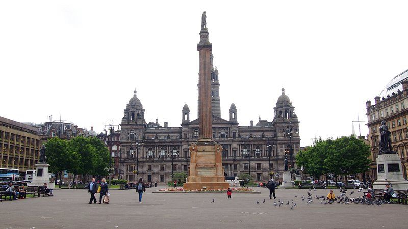 Glasgow Scotland - George Square and The Cenotaph
