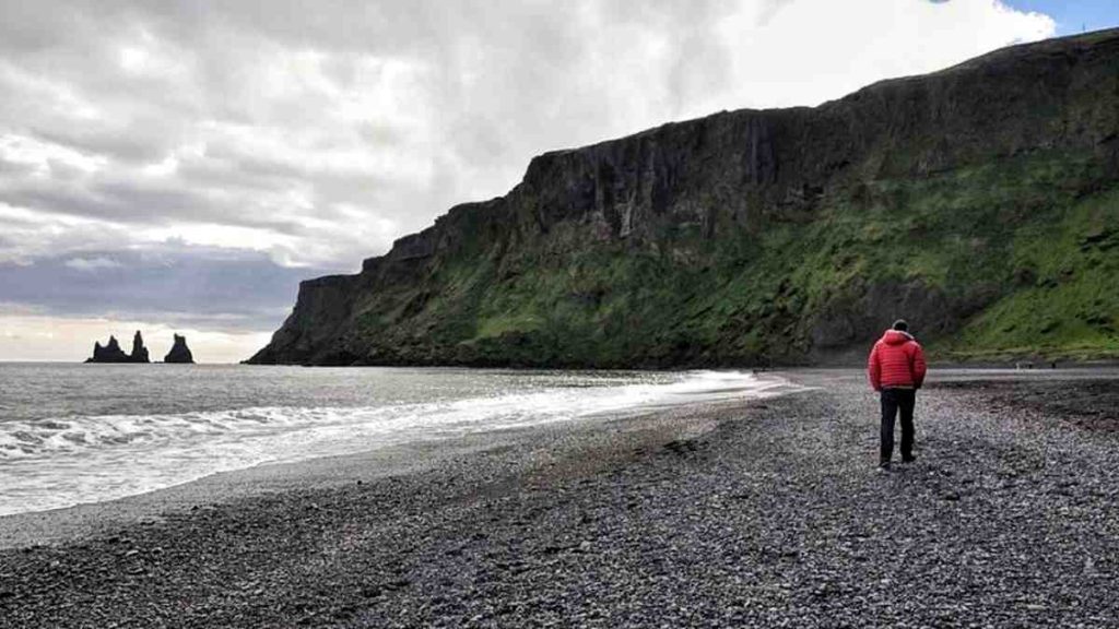 Iceland's black sand beaches, including Reynisfjara and Vík í Mýrdal