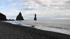 Iceland's black sand beaches, including Reynisfjara and Vík í Mýrdal