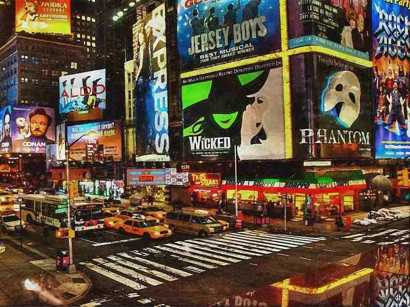 Which sights to visit in New York - Broadway and Times Square