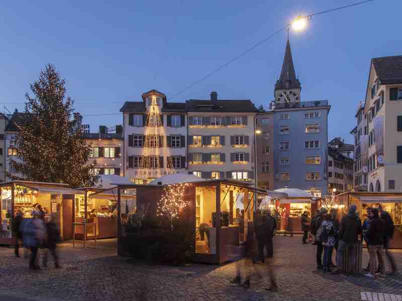 Münsterhof Christmas Market in Zurich