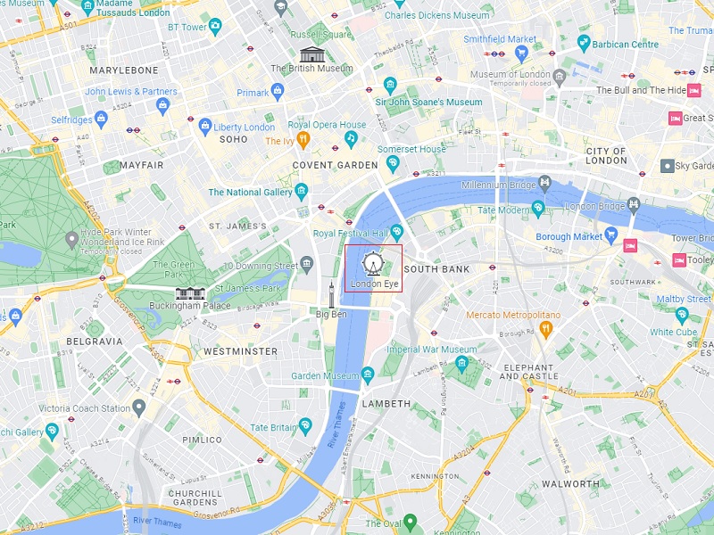 Where is the London Eye: Central Location for Easy Access