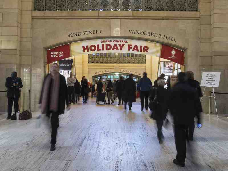 Christmas Market at New York's Grand Central Terminal