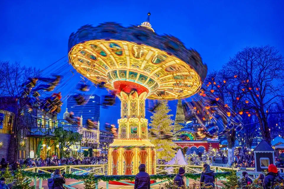 Top attractions in Tivoli Gardens in Copenhagen, Denmark
