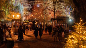 Strasbourg Christmas Market in Alsace region, France